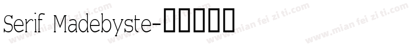 Serif Madebyste字体转换